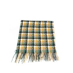 Платок 4012-6,  100*100см,  полиэстер 100%,  190 г/м 2,  зеленый/желтый  (абстракция)  242931