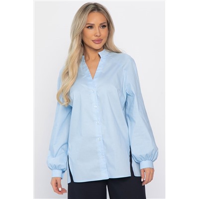 Блуза хлопковая Кристалия (голубая) Б14462-16М