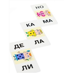 Умное домино «Читаем по слогам», 36 пластмассовых фишек