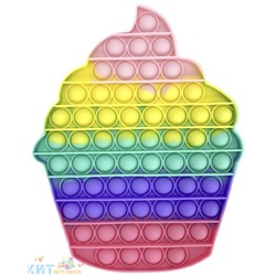 POP IT antistress Сенсорная игрушка с пузырьками ПИРОЖНОЕ ПАСТЕЛЬ большая / Вечная пупырка, popit_big_pir