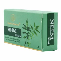NEEM SOAP, Vedik Essence (НИМ МЫЛО, защита от бактериальных и грибковых инфекций, Ведик Эссенс), 75 г.