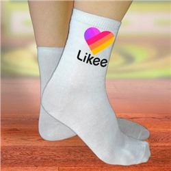 Носки женские с картинкой "Likee"