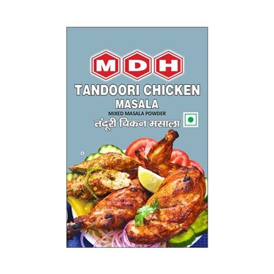 TANDOORI CHICKEN Masala, MDH (ТАНДУРИ ЧИКЕН МАСАЛА смесь специй для курицы тандури, Махашиан Ди Хатти), 100 г.