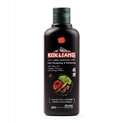 KOKLIANG Herbal Conditioner (КОКЛИАНГ восстанавливающий безсульфатный кондиционер для тёмных волос), 200 мл.