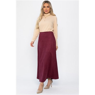 Юбка макси Алана (бордовая) Ю14254-6М