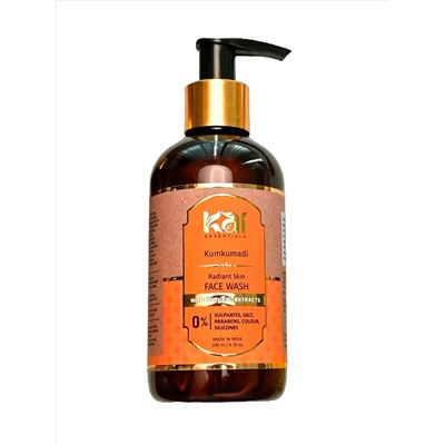 KUMKUMADI Radiant Skin Face Wash, Kai Essentials (КУМКУМАДИ сияние кожи, средство для умывания, Каи Эссеншиалс), 200 мл.