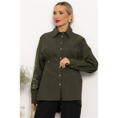 Рубашка Свободное падение (хаки) Б14192-5М