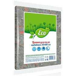Тряпка д/пола РУСАЛОЧКА 60*80 Набивная серая ECOLINE