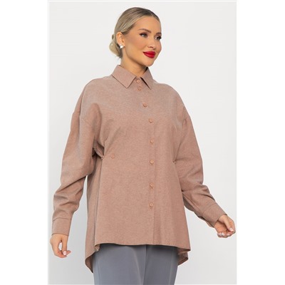 Рубашка Свободное падение (бежевая) Б14191-5М