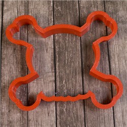 Вырубка для пряника  "Череп и кости" пластик, 11 см