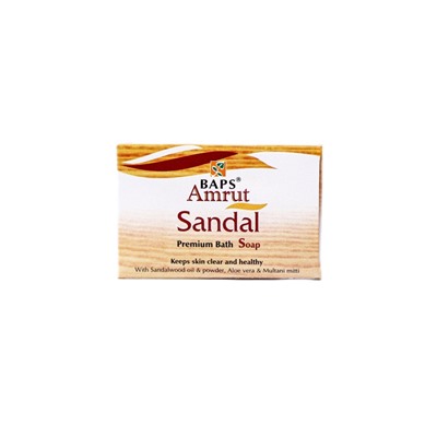 SANDAL Premium Bath Soap, BAPS Amruth (САНДАЛ премиальное мыло, БАПС Амрут), 75 г.
