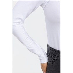 Женский облегающий лонгслив с вырезом Happyfox