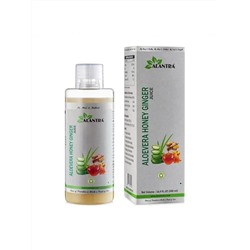 ALOEVERA HONEY GINGER Juice, Alantra (Аюрведический сок АЛОЭ ВЕРА МЁД и ИМБИРЬ повышение иммунитета, Алантра), 500 мл.