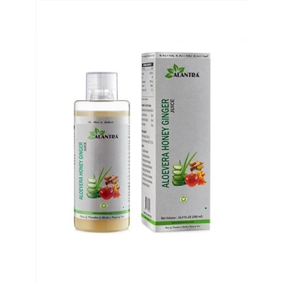 ALOEVERA HONEY GINGER Juice, Alantra (Аюрведический сок АЛОЭ ВЕРА МЁД и ИМБИРЬ повышение иммунитета, Алантра), 500 мл.