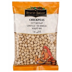 CHICKPEAS (chana kabuli), Bharat Bazaar (НУТ БЕЛЫЙ, Бхарат Базар), 500 г.