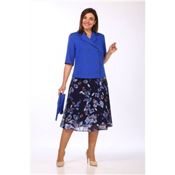 Lady Style Classic 2670/1 васильковый, Юбка,  Жакет