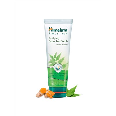 Purifying NEEM FACE WASH, Himalaya (Очищающий гель для умывания С НИМОМ, предотвращает появление прыщей, Хималая), 100 мл.