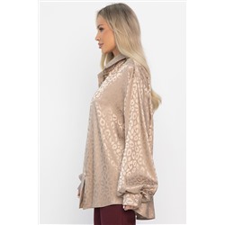 Рубашка атласная Все мысли о тебе (капучино) Б14503-7М