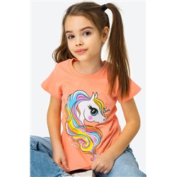 Хлопковая футболка для девочки Bonito
