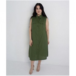 МРП/Л1 зел Платье женское сафари (48-60)/1