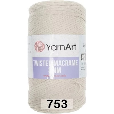 Пряжа Yarnart Macrame Twisted 3 Mm