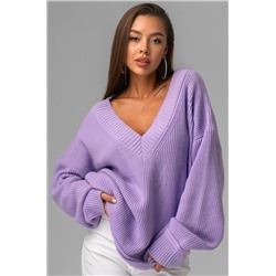 Женский свитер оверсайз с V-образным вырезом Happyfox