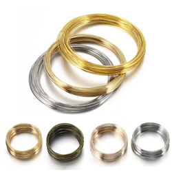 Проволока с эффектом памяти, 115 мм*0,6 мм (SF-7366) золото