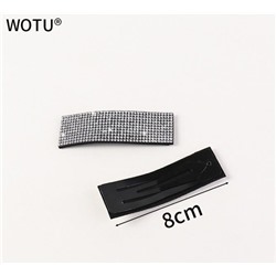 SALE! Зажим клик-клак для волос, стразы, 1 шт.