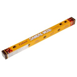 Tulasi SANDAL WOOD Incense Sticks, Sarathi (Туласи благовония САНДАЛОВОЕ ДЕРЕВО (со слониками), Саратхи), до 10 г..