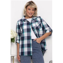Рубашка Аланта (бело-синяя) Б14035-18М