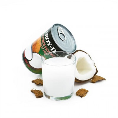 COCONUT MILK, AROY-D (КОКОСОВОЕ МОЛОКО жирность 17-19%, АРОЙ-Д), жестяная банка, 400 мл.