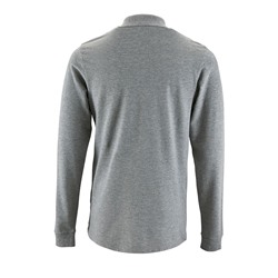Рубашка поло мужская с длинным рукавом Perfect LSL Men, серый меланж