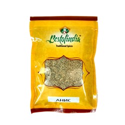 ANISE SEED Bestofindia (Анис, Бестофиндия), 100 г. - СРОК ГОДНОСТИ ДО 9 ОКТЯБРЯ 2024 ГОДА