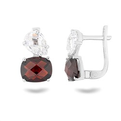 Серьги, гранат, Майами