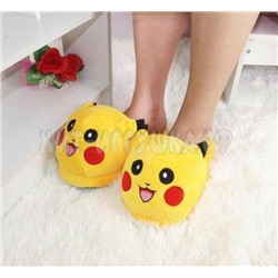 Плюшевые тапочки Пикачу р.30-34, soft_pokemon30-34