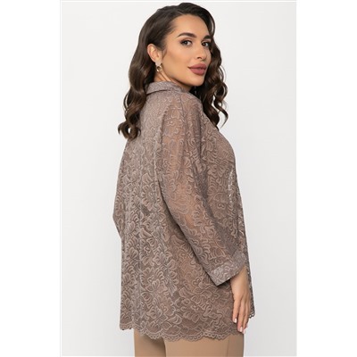 Рубашка кружевная Маринара (шоколад) Б14368-10М