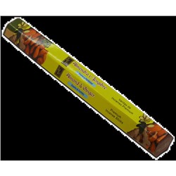 ALMOND & GINGER Premium Incense Sticks, Zed Black (МИНДАЛЬ И ИМБИРЬ премиум благовония палочки, Зед Блэк), уп. 20 палочек.