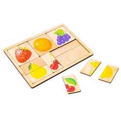Развивающие деревянные пазлы «Фрукты, ягоды»