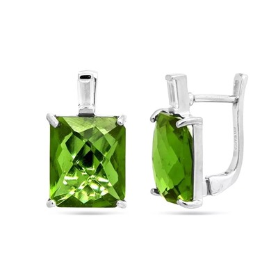 Серьги из серебра султанит, Мода