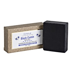 BLACK CUMIN Handmade Soap Skin Healing, Aasha Herbals (ЧЁРНЫЙ ТМИН мыло ручной работы, исцеляющее, Ааша Хербалс), 100 г.
