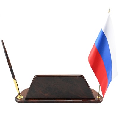 Настольный набор из обсидиана "Бонапарт" 320*95*105мм