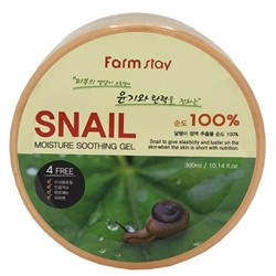 FarmStay Гель увлажн.успокаив.с муцином улитки  Snail Moisture Gel 300мл