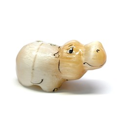 Скульптура из селенита "Бегемотик " 70*37*37мм