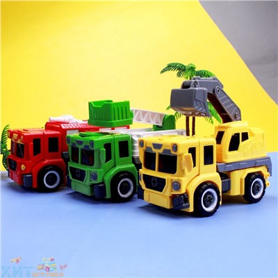 Конструктор Машинка трансформер D622-H149ABCD, D622-H149ABCD