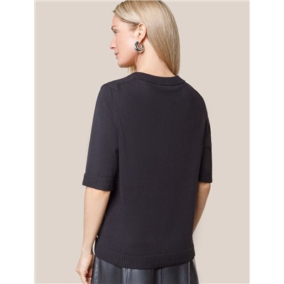 Джемпер тонкой вязки из хлопка с кашемиром