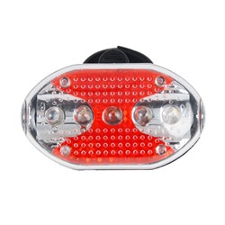 SILAPRO Фонарь задний 7.5х4см, 5LED, 7 реж., 2хААА