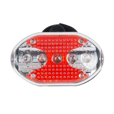 SILAPRO Фонарь задний 7.5х4см, 5LED, 7 реж., 2хААА