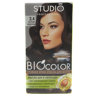 STUDIO  BIOCOLOR Крем-краска стойкая 3.4 горячий шоколад
