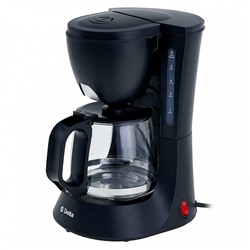 Кофеварка 600 Вт, 600 мл DELTA DL-8153 черная