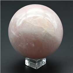 Шар из розового кварца, диаметр 83мм